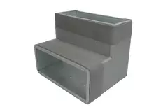Termodotto curva 90 gradi 170x80 verticale per canalizzazione