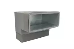 Termodotto curva 90 gradi 170x80 verticale per canalizzazione