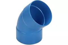 Wavin Ventiza curva 45 gradi PVC rotonda per diametro 125 mm M/M