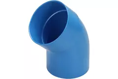 Wavin Ventiza curva 45 gradi PVC rotonda per diametro 80 mm M/S