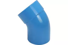 Wavin Ventiza curva 45 gradi PVC rotonda per diametro 125 mm M/S