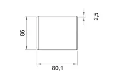 Wavin Ventiza giunto in PVC rotondo 80 mm M/M