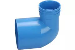 Wavin Ventiza estremità 90 gradi PVC rotonda 125x80x50 mm M/M