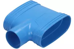 Wavin Ventiza Ramo T in PVC ovale 195x80 mm M/M/M