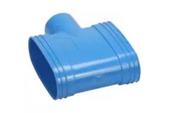 Wavin Ventiza Ramo T in PVC ovale 195x80 mm M/M/M