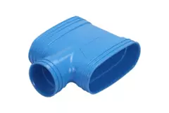 Wavin Ventiza Ramo T in PVC ovale 195x80 mm M/M/M