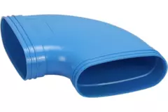 Wavin Ventiza Curva 90 gradi PVC ovale 195x80 mm orizzontale M/M