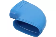 Wavin Ventiza Curva 90 gradi PVC ovale 195x80 mm orizzontale M/M