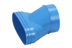 Wavin Ventiza Transizione PVC ovale 195x80 mm a 125 mm eccentrico M/S