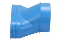 Wavin Ventiza Transizione PVC ovale 195x80 mm a 125 mm eccentrico M/S