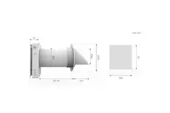 Recuperatore di calore decentralizzato Econox Eco Pair Plus SG-ERV-150 bianco