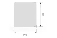 Pannello di copertura grigio Econox Eco Pair Plus per unità VMC decentralizzata SG-ERV-150