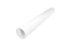 Tubo bianco diametro 125 mm - lunghezza 1 metro RAL 9010