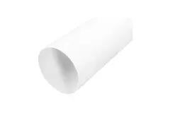 Tubo bianco diametro 125 mm - lunghezza 1 metro RAL 9010