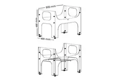 Sedia di montaggio Itho Daalderop VMCHRU 350
