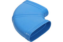 Wavin Ventiza Curva 90 gradi PVC ovale 235x80 mm orizzontale M/M