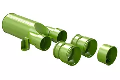 Ubbink Air Excellent 48C Adattatore per valvola con diametro di 125 mm