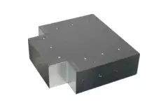 Raccordo a T (angolato) 90 gradi 170x80 mm - 170x80 mm per canna fumaria