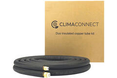 Set di tubi di raffreddamento ClimaConnect con raccordi svasati  1/4-1/2, lunghezza 8 metri