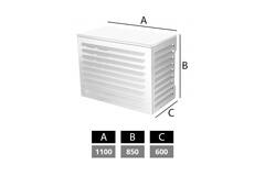 ClimaConnect: involucro per climatizzatore e pompa di calore, colore RAL9010 Bianco
