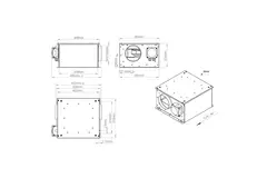Ventilatore tubolare isolato 150 mm - ISORX 150 EC K 01