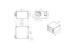 Ventilatore tubolare isolato 200 mm - ISORX 200 EC K 01