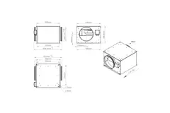 Ventilatore tubolare 315 mm isolato - ISOR 315 EC K 01