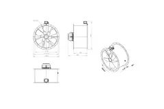 Ventilatore assiale da 710 mm - AL 710 D4 01 CFG