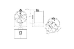 Ventilatore assiale da 800 mm - AL 800 D4 03 CFG