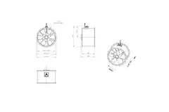 Ventilatore assiale da 900 mm - AL 900 D6 02 CFG