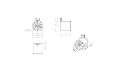 Ventilatore assiale per fumi da 315 mm canalizzato F300- AL 315 D2 F3 01 CFG