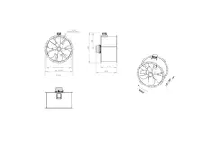 Ventilatore assiale da 1000 mm F300- AL 1000 D4 F3 02 CFG