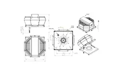 Controllo pressione costante verticale del ventilatore da tetto - DVA 190 EC O CRK 02