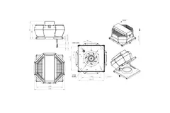 Controllo pressione costante verticale del ventilatore da tetto - DVA 220 EC O CRK 02