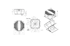 Controllo pressione costante verticale del ventilatore da tetto - DVA 450 EC O CRK 02