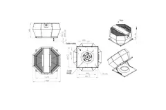 Controllo pressione costante verticale del ventilatore da tetto - DVA 450 EC O CRK 03