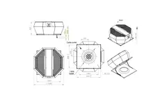 Controllo pressione costante verticale del ventilatore da tetto - DVA 560 EC O CRK 01