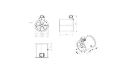 Ventilatore assiale da 315 mm - AL 315 D4 01 CFG