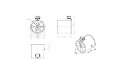 Ventilatore assiale da 355 mm - AL 355 D2 02 CFG