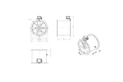 Ventilatore assiale da 400 mm - AL 400 D2 02 CFG
