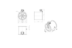 Ventilatore assiale da 355 mm - AL 355 D42U 01 CFG