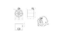 Ventilatore assiale da 400 mm - AL 400 D4 01 CFG