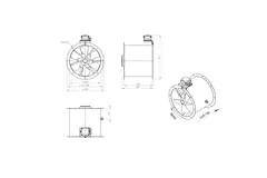 Ventilatore assiale da 400 mm - AL 400 D4 02 CFG