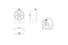 Ventilatore assiale da 710 mm - AL 710 D84U 02 CFG