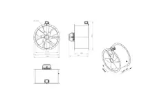 Ventilatore assiale da 710 mm - AL 710 D84U 01 CFG