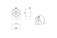 Ventilatore assiale da 710 mm - AL 710 D6 01 CFG
