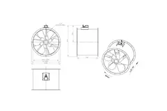 Ventilatore assiale da 800 mm - AL 800 D4 04 CFG