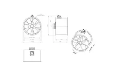 Ventilatore assiale da 900 mm - AL 900 D6 03 CFG