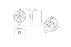 Ventilatore assiale da 800 mm - AL 800 D4 06 CFG
