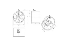 Ventilatore assiale da 800 mm - AL 800 D6 01 CFG